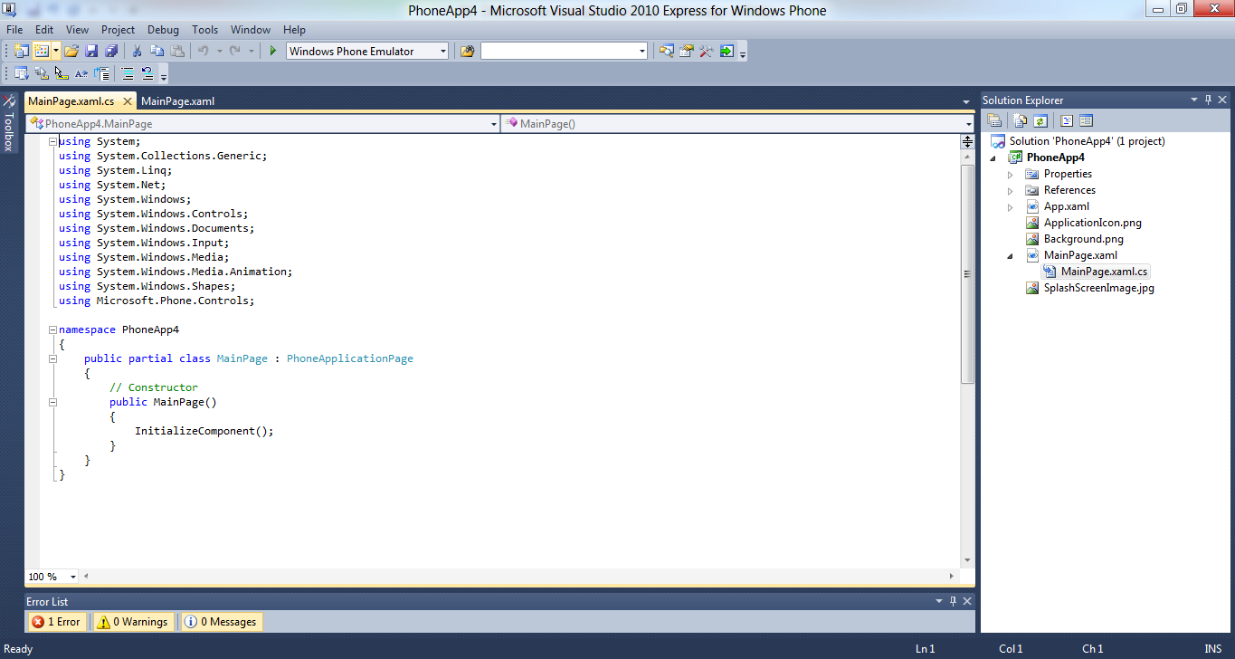 Windows Phone SDK Windows Phone SDK
