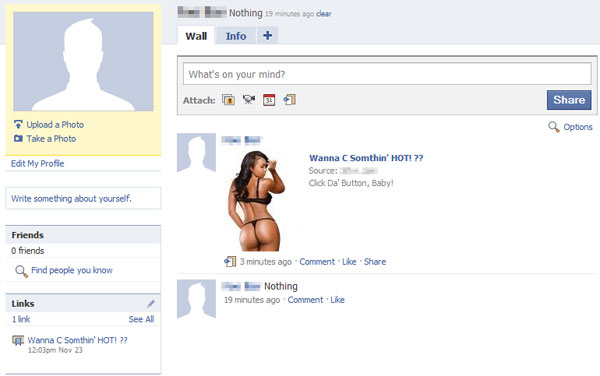 immagine worm facebook